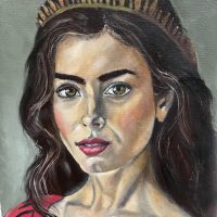 Painting inspired by Esther 2:7