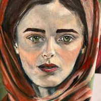 Painting inspired by Genesis 29:17