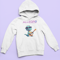 White t-rex hoodie • Uniqity