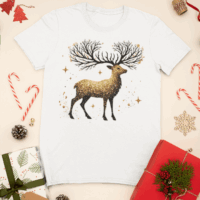 Reindeer-gold-white • Uniqity